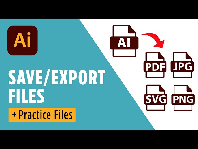 Video thumbnail for How to Save and Export Files in Adobe Illustrator for Beginners