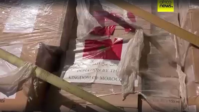 'Video thumbnail for Morocco delivers third humanitarian Aid shipment to Gaza under King's directive'