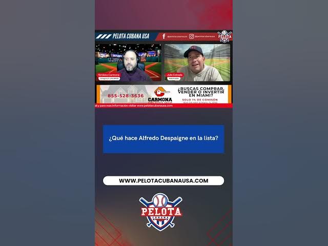 Video thumbnail for ¿Está Alfredo Despaigne para integrar el equipo Cuba en el Clásico Mundial?
