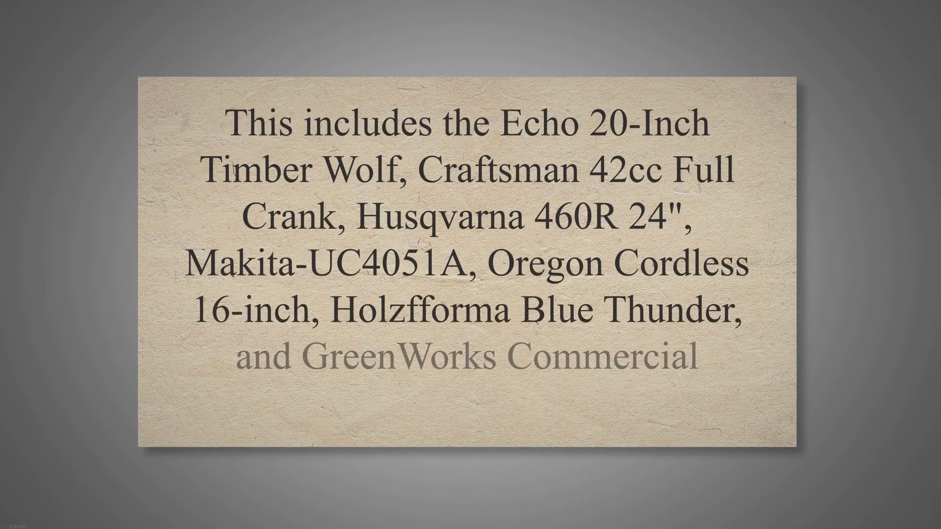 Video thumbnail for The Best Chainsaw for Cutting Trees (Top 7 and Buying Guide)