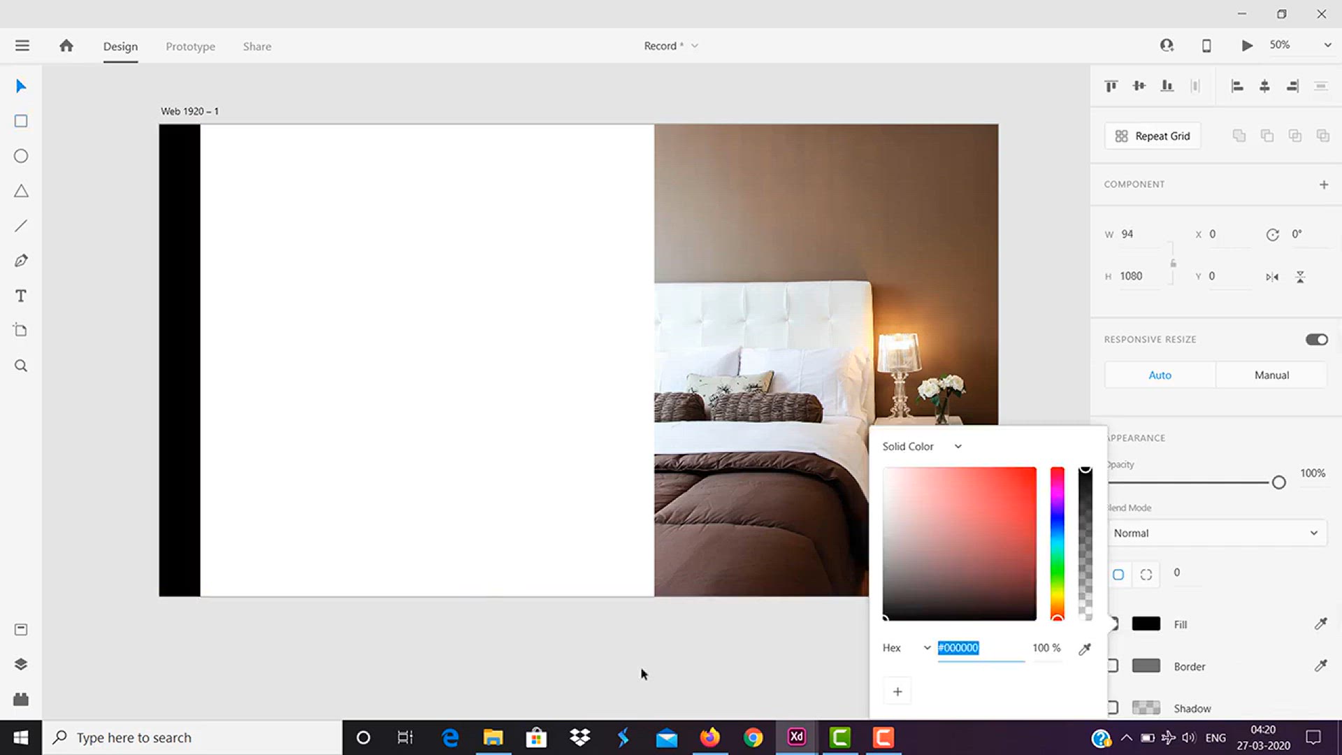 'Video thumbnail for Create UI design In Adobe XD _ Website UI Design Concept'