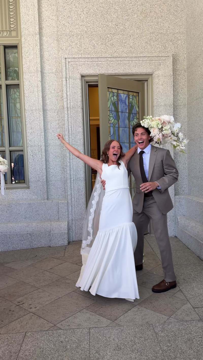 Video thumbnail for Temple Marriage Entrance Blooper and Sweet Do Over