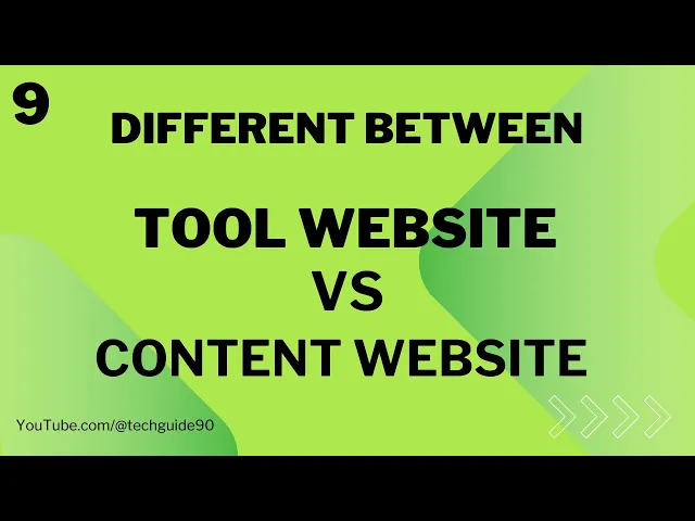 Video thumbnail for Different Between Tool Website and Content Website | Blogging Mastery Course