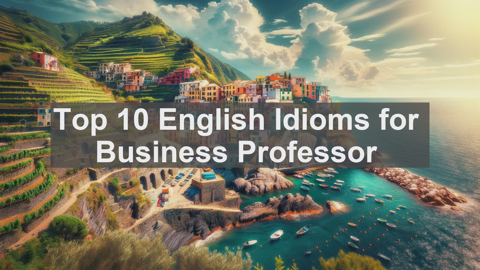 'Video thumbnail for Top 10 English Idioms for Business Professor'