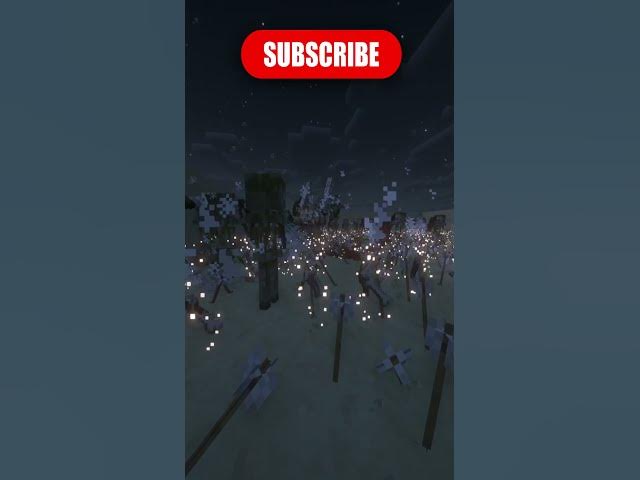 Video thumbnail for 700 Skeletons vs 1 Iron Golem #minecraftshorts