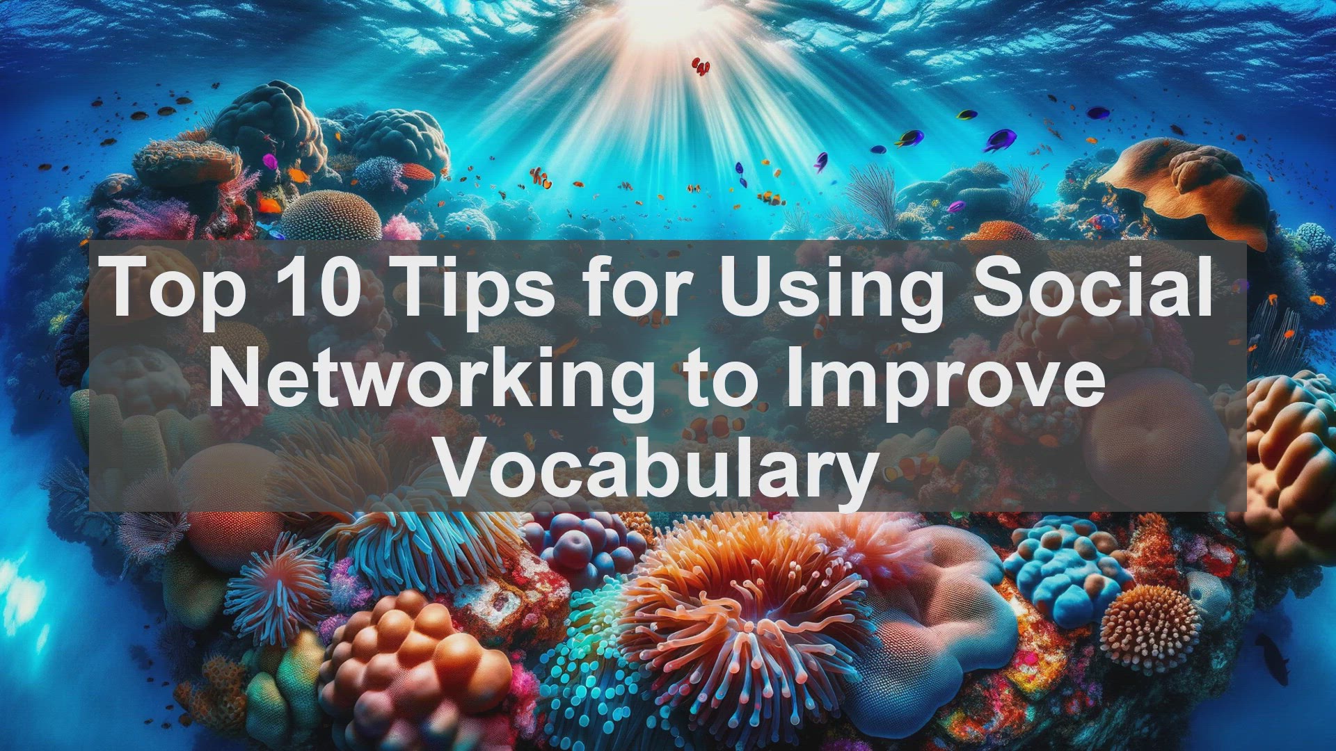 'Video thumbnail for Top 10 Tips for Using Social Networking to Improve Vocabulary'