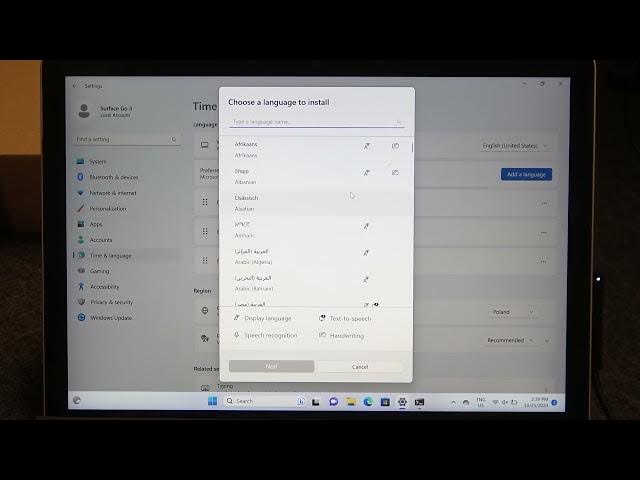 Video thumbnail for How to Change Language on Microsoft Surface Go 3