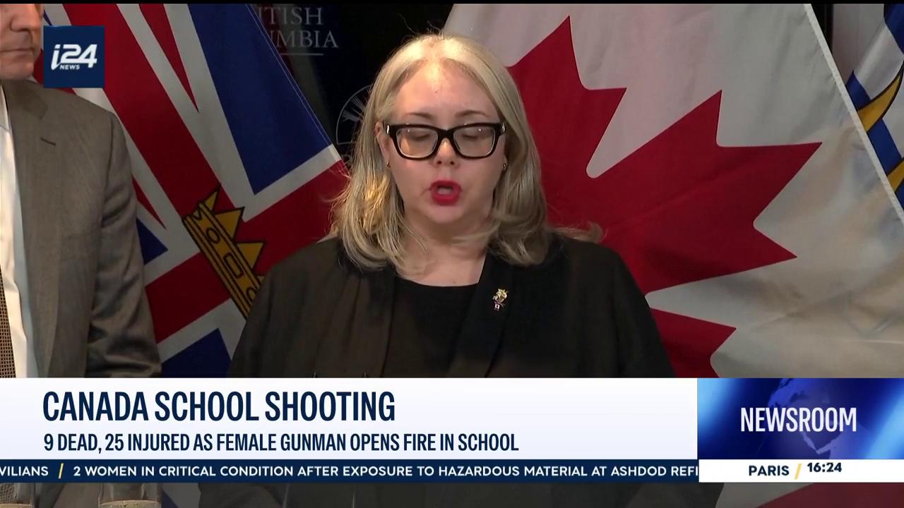 Video thumbnail for Canada school: 9 dead, 25 injured as female gunman opens fire in school