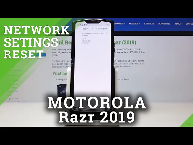 Video thumbnail for How to Reset Network in MOTOROLA Razr 2019 – Reset Wi-Fi & Bluetooth