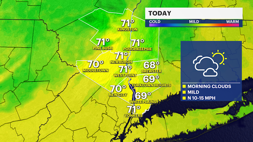 Video thumbnail for Drier and milder start to the week in the Hudson Valley