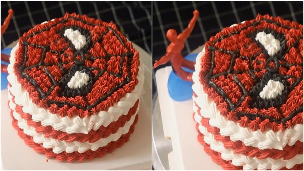 Video thumbnail for Amazing Spiderman cake decoration for boy birthday | So Tasty | Shot on iPhone