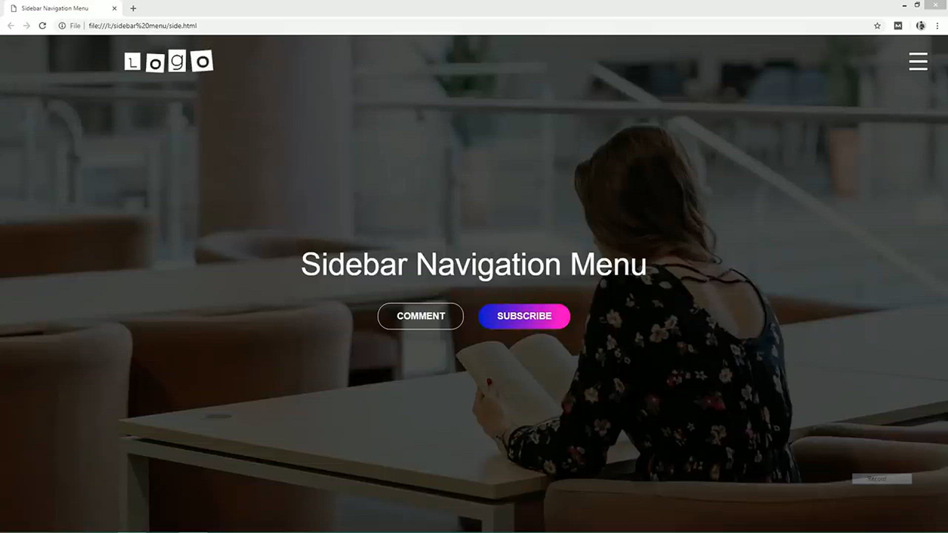 'Video thumbnail for How To Make Sidebar Menu _ Create Vertical Navigation Menu In HTML CSS JavaScript'