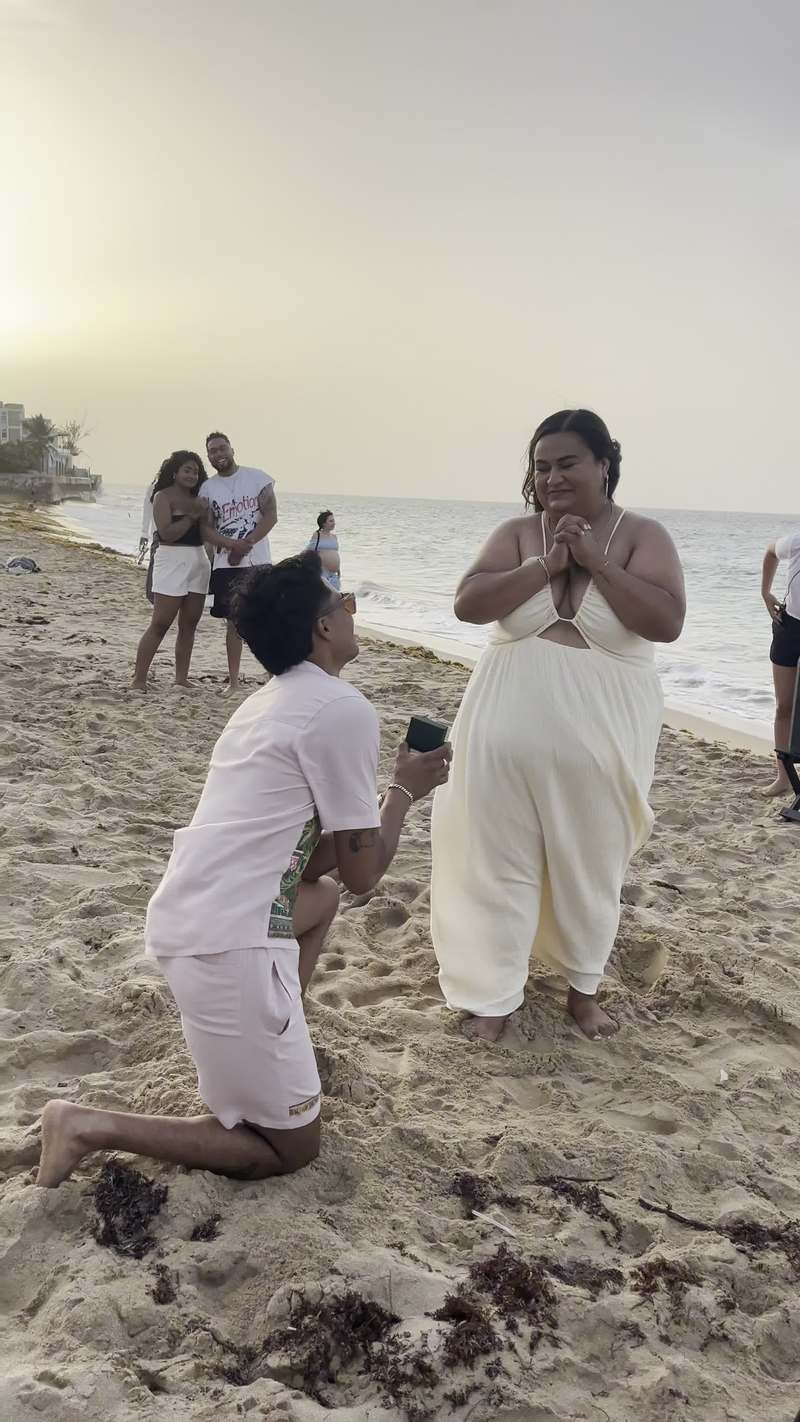 Video thumbnail for Sunset Beach Proposal during Salsa Class in Puerto Rico