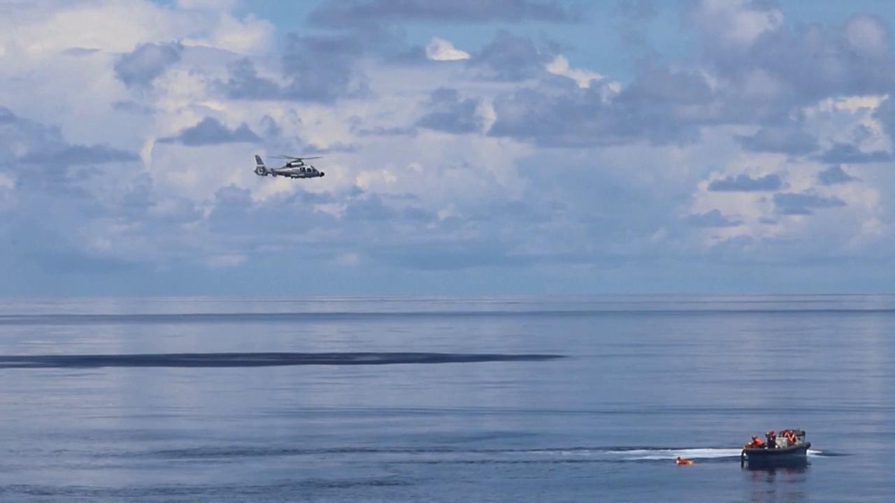 Video thumbnail for China: Chinese military holds training exercise around Huangyan Dao in South China Sea.