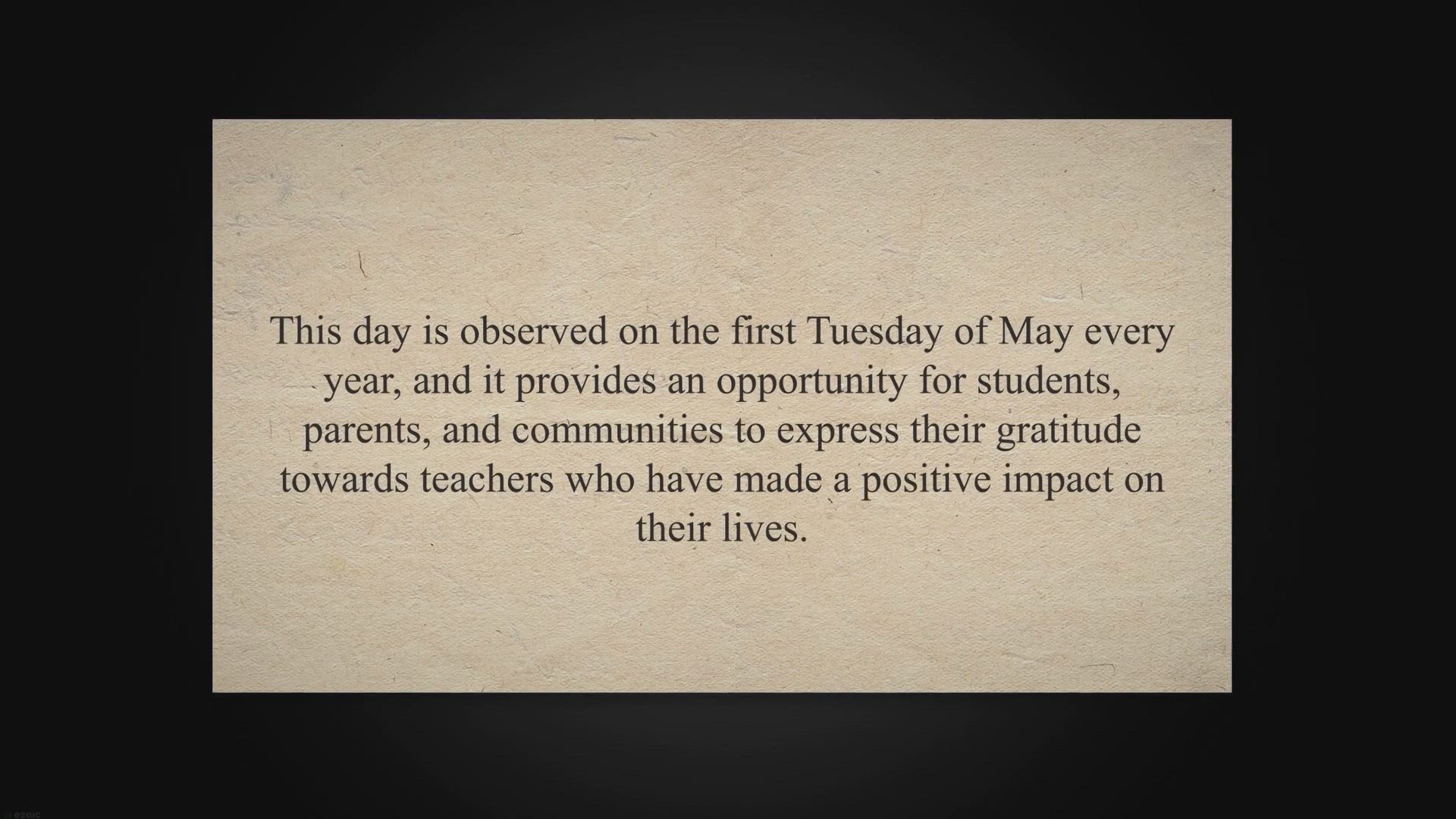 'Video thumbnail for Appreciating the Appreciators: A Sociological Analysis of National Teachers Appreciation Day'