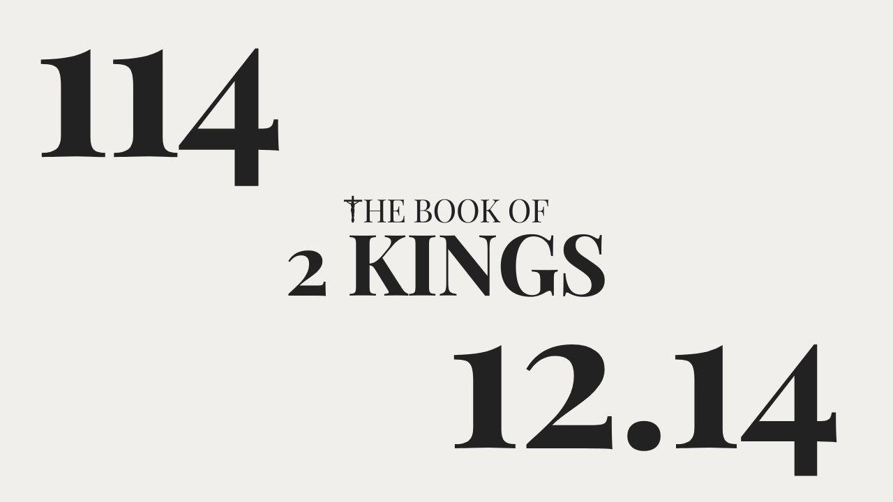 Video thumbnail for DAY 114 | The Book of 2 Kings: Chapter 12-14