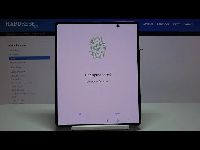Video thumbnail for How to Add Fingerprint in SAMSUNG Galaxy Z Fold 2?