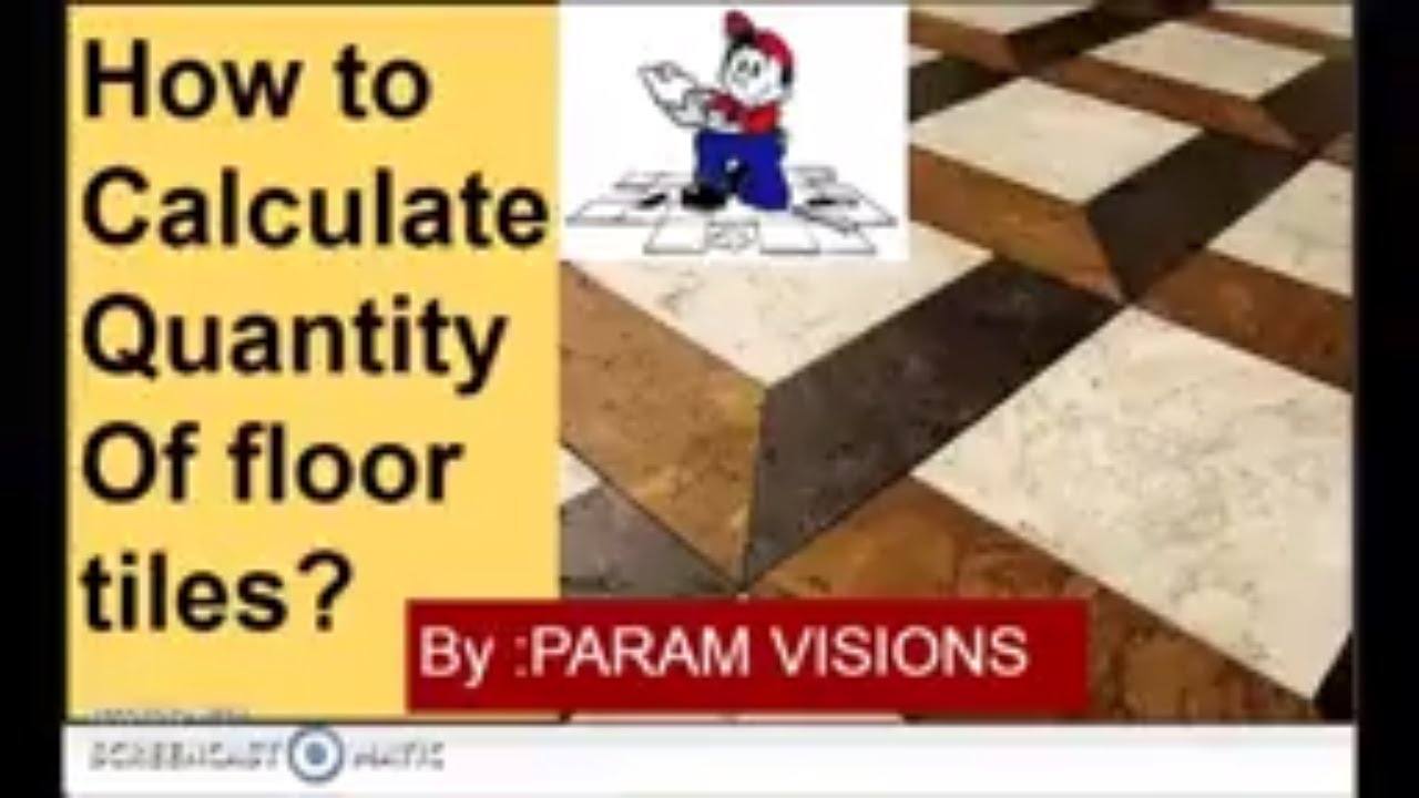 'Video thumbnail for Calculating quantity of floor tiles./How to calculate no. of tiles needed for a room.'