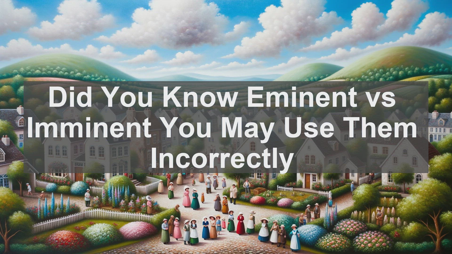 'Video thumbnail for Did You Know Eminent vs Imminent You May Use Them Incorrectly '