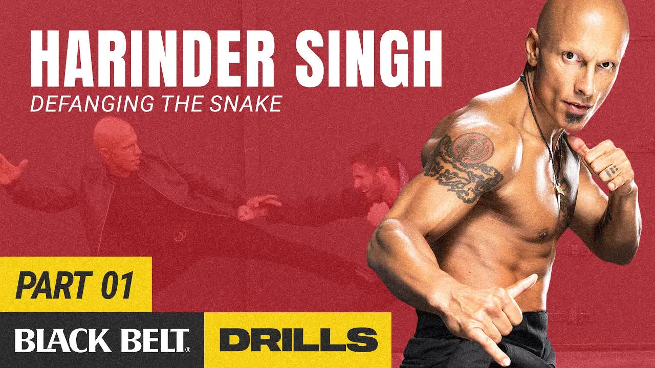 Video thumbnail for blackbelt_magazine: harinder singh teaches defanging the snake martial arts concept