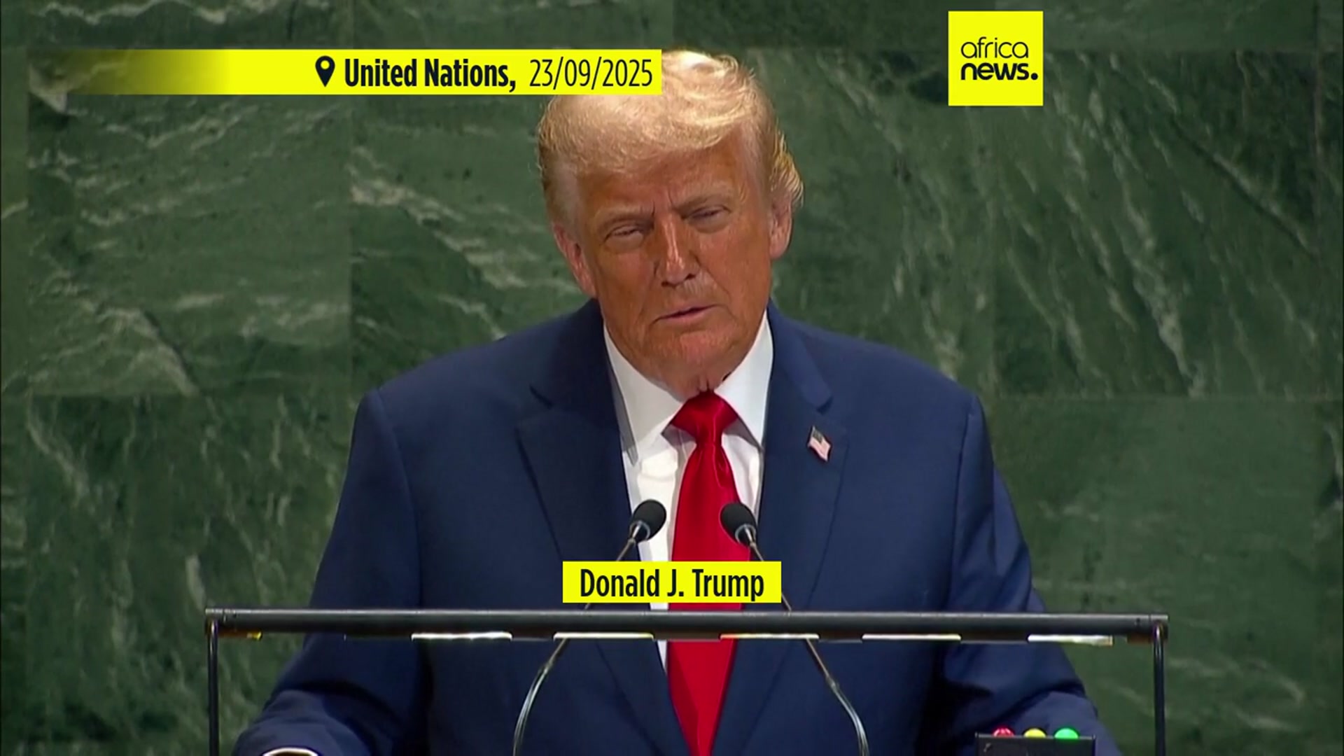 'Video thumbnail for Trump demands UN inquiry over ‘triple sabotage’'