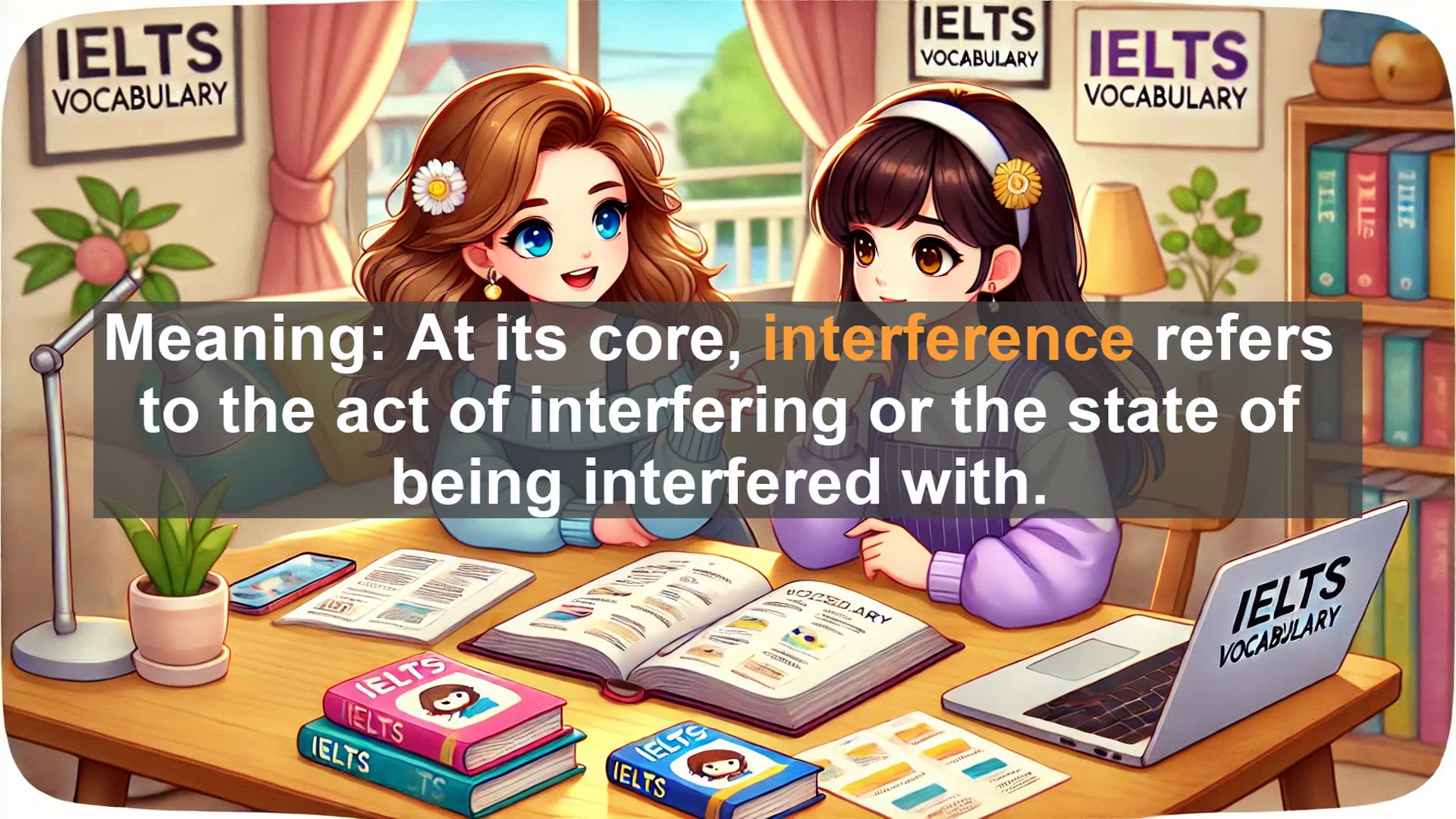 'Video thumbnail for 5000 Must Know IELTS 8.0 Vocabulary - IELTS Vocabulary: Understanding 'Interference''