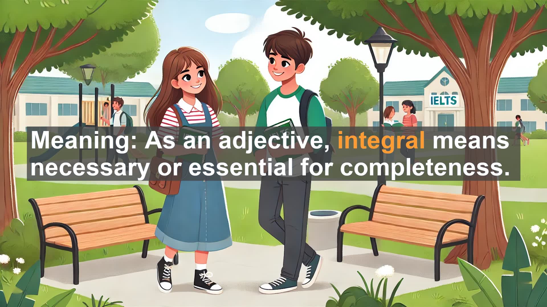 'Video thumbnail for 5000 Must Know IELTS 8.0 Vocabulary - Understanding 'Integral': Boost Your IELTS Vocabulary'