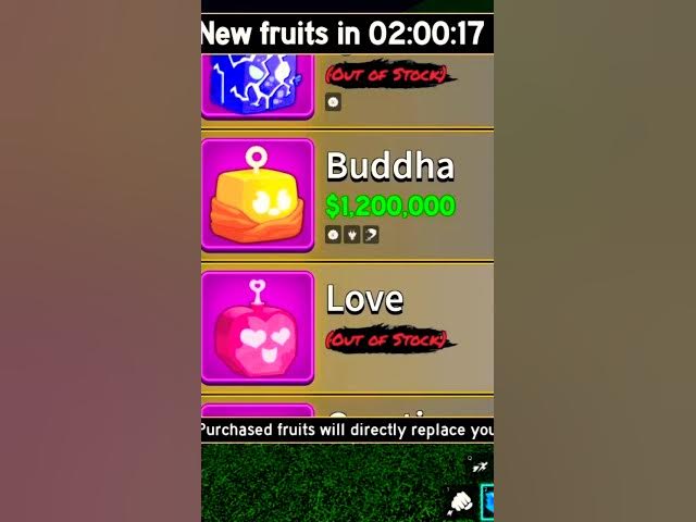 Video thumbnail for BUDDHA FRUIT IN STOCK NOW BLOXFRUITS ROBLOX #roblox #bloxfruits #shortsfeed #shorts