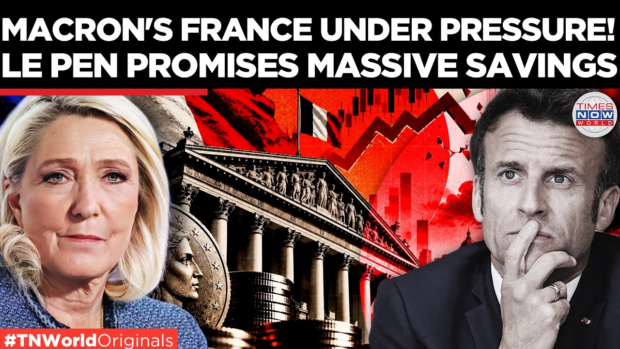 Video thumbnail for LE PEN VS MACRON: €140 Billion Plan To Fix France's Finances | Times Now World