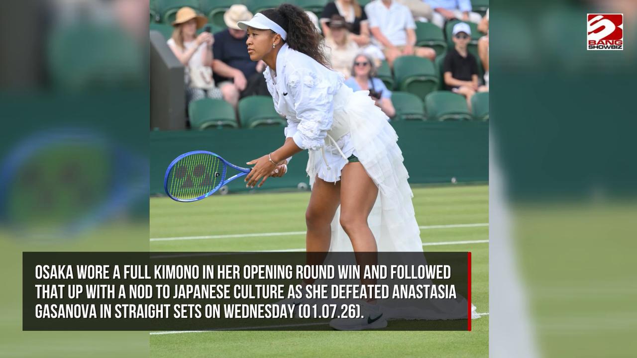 Video thumbnail for Naomi Osaka says she 'doesn't have a plan' for bold Wimbledon outfits