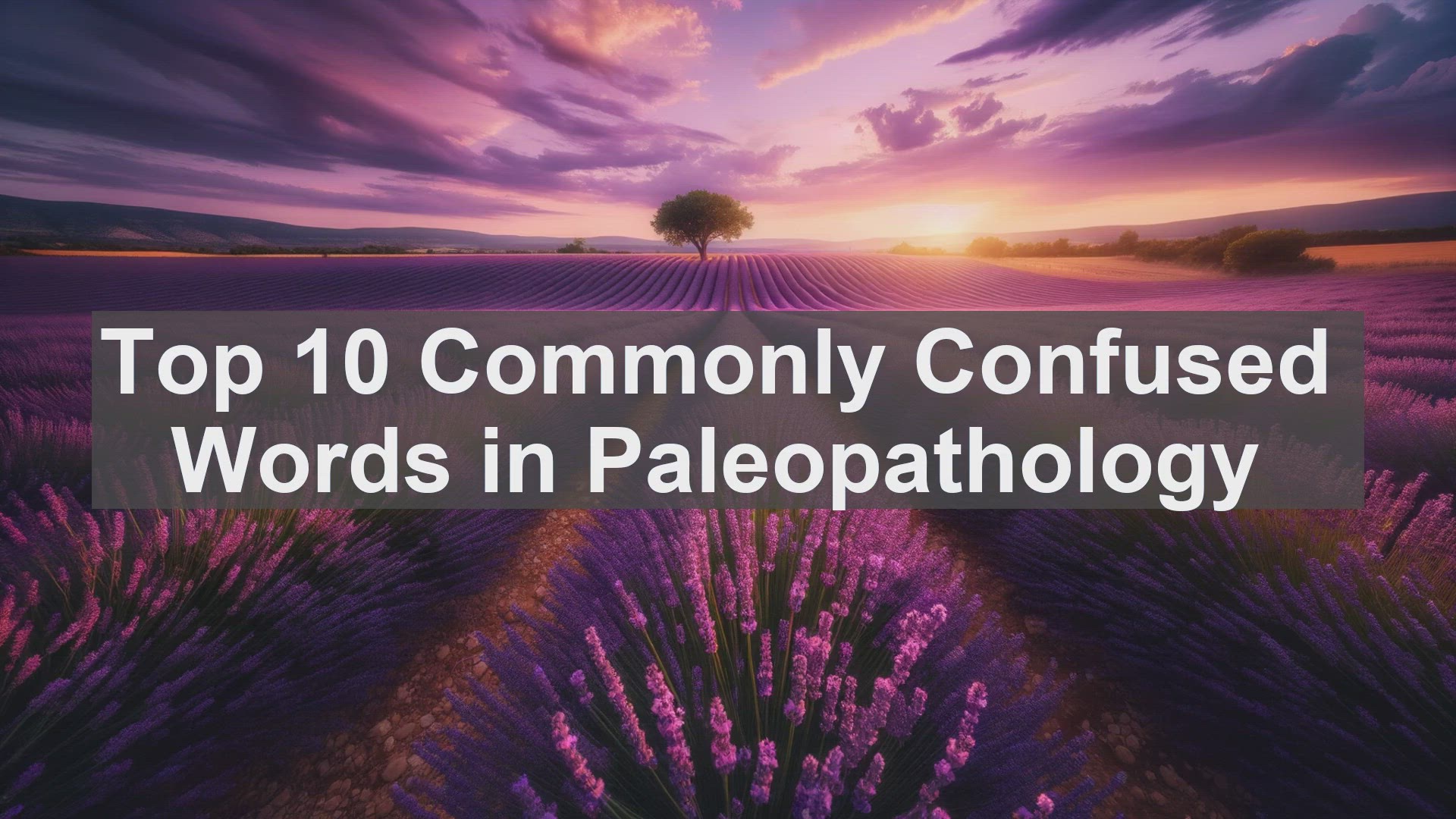 'Video thumbnail for Top 10 Commonly Confused Words in Paleopathology'