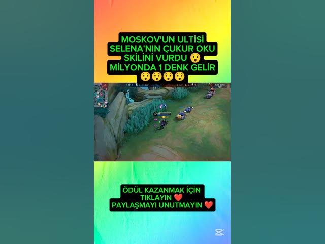 Video thumbnail for Moskovun ultisi Selananın Çukur Oku skilini vurdu Milyonda 1 Denk gelir #MLBB #mobilelegends
