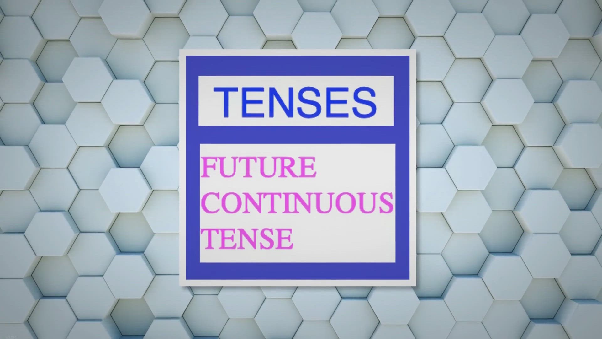 'Video thumbnail for Future Continuous Tense'