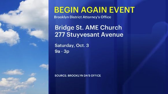 Video thumbnail for 'Begin Again' event to help Brooklyn residents resolve outstanding criminal court summons warrants