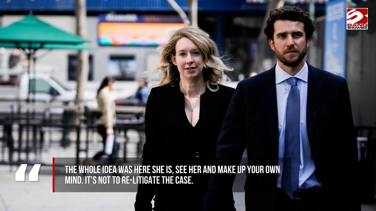 Video thumbnail for Elizabeth Holmes‘ partner has defended their decision to take part in You Can See Everything