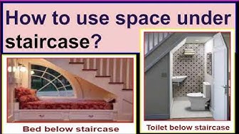 'Video thumbnail for How to utilize space under the staircase?/ Different ideas to use space beneath the staircase.'