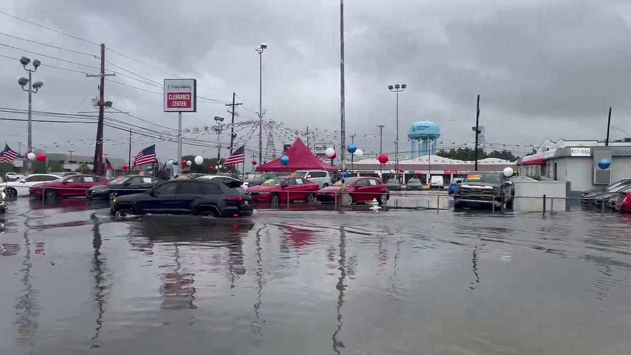 Video thumbnail for US: Tropical Storm Arthur Remnants Trigger Flooding in Southeast Louisiana.