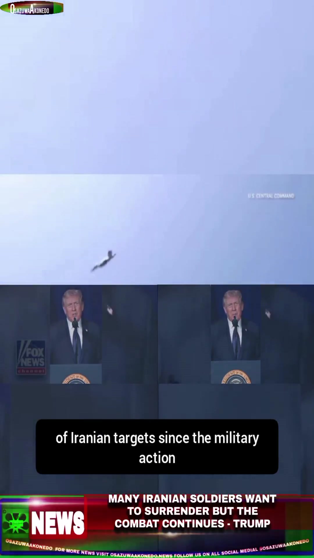 Video thumbnail for Many Iranian Soldiers Want To Surrender But The Combat Continues – Trump