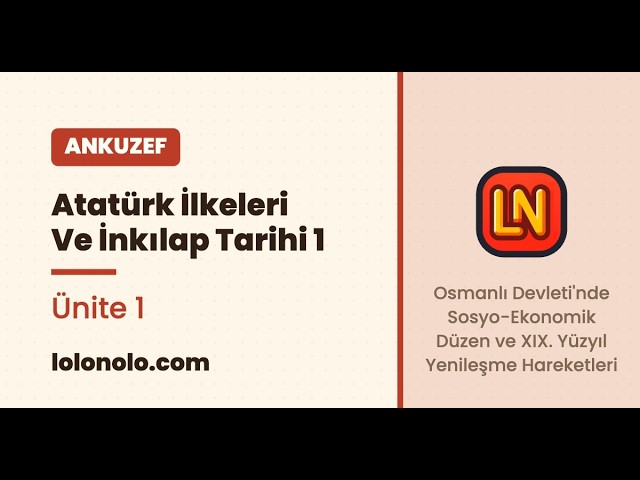 Video thumbnail for Ankuzef Atatürk İlkeleri ve İnkılap Tarihi I Ünite 1 Deneme Sınavı