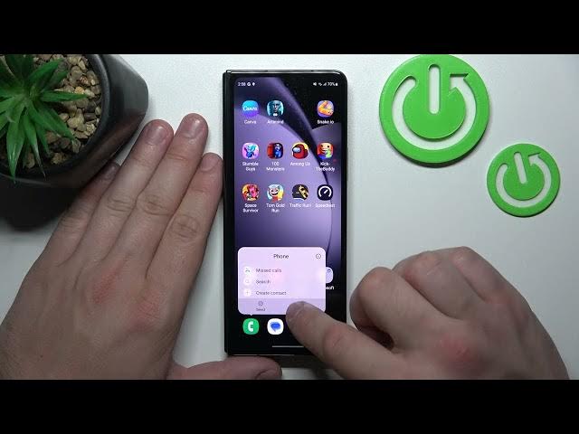 Video thumbnail for How to Add/Remove Phone App Icon to/from the Home Screen on a SAMSUNG Galaxy Z Fold5