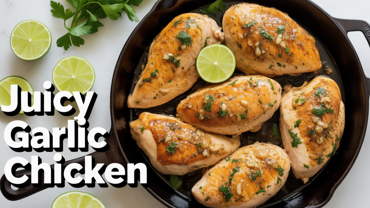 Video thumbnail for Zesty Garlic Lime Chicken – Quick, Juicy & Flavor-Packed!