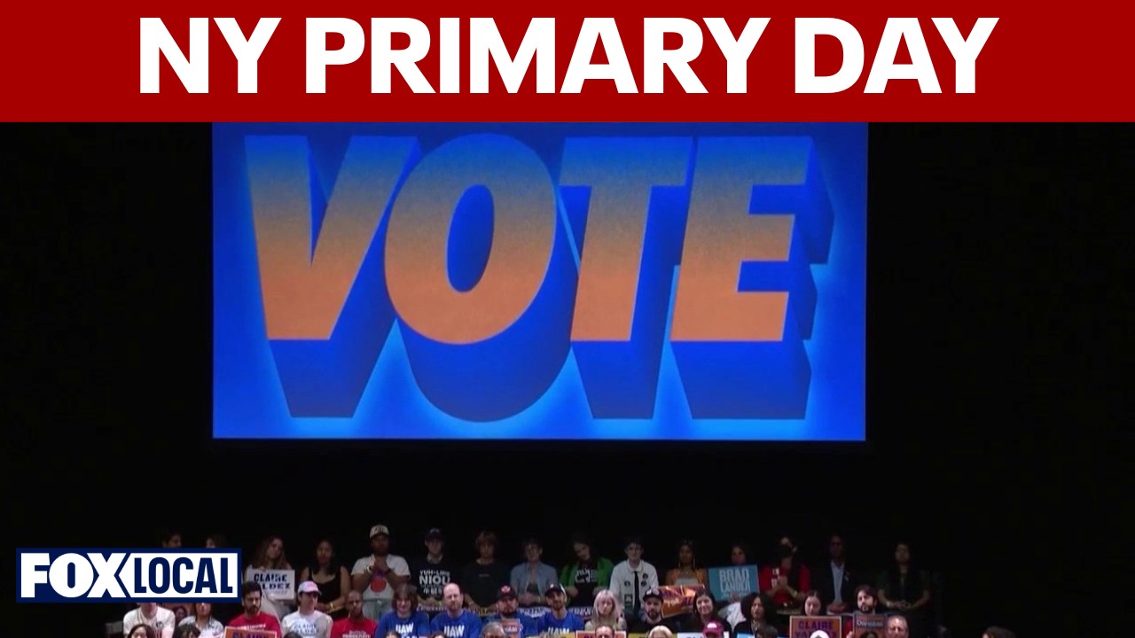Video thumbnail for New Yorkers vote in midterm primary elections on Tuesday
