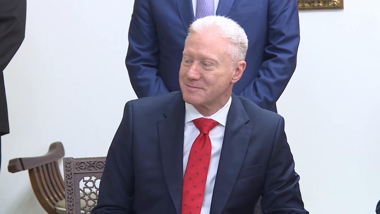 Video thumbnail for Lebanon: Lebanese president holds talks with Syrian foreign minister in Beirut.