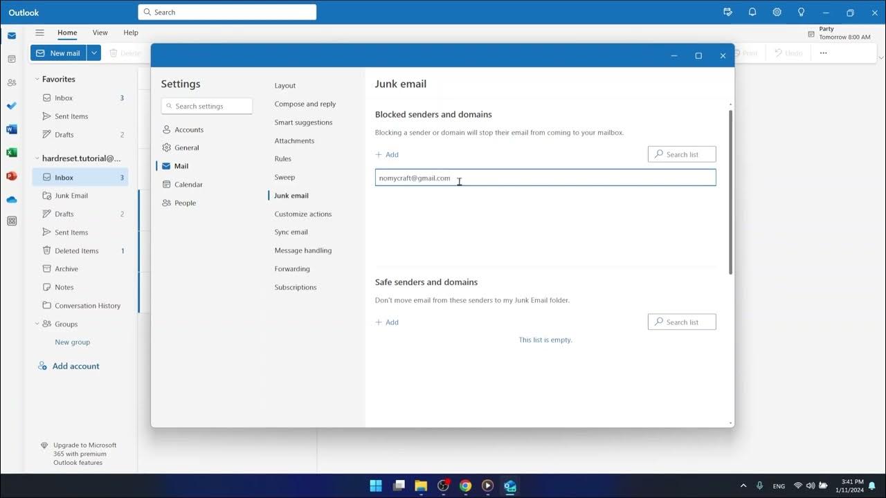 Video thumbnail for How To Block E Mails On Outlook Web Version