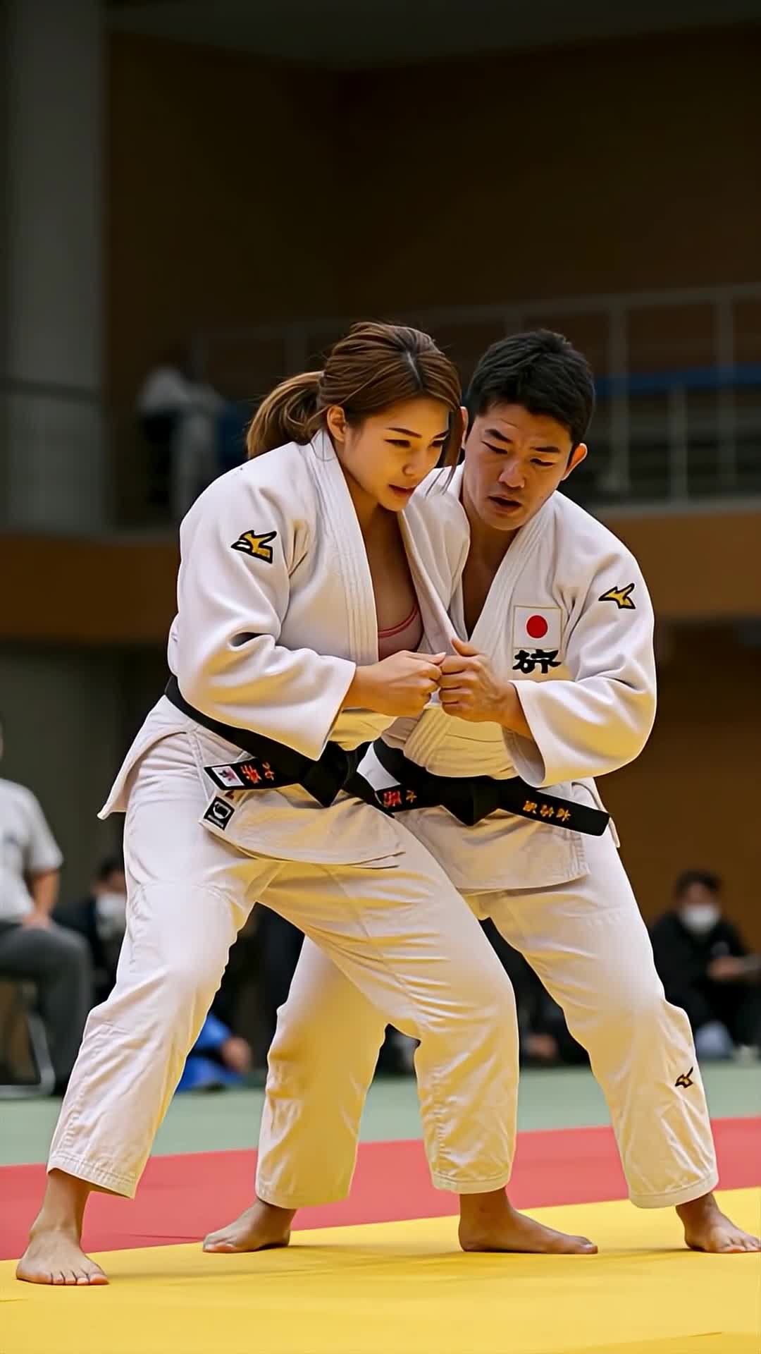Video thumbnail for 視線がブレてしまう柔道家 #ai #athlete #judo #かわいい #美女 #sports