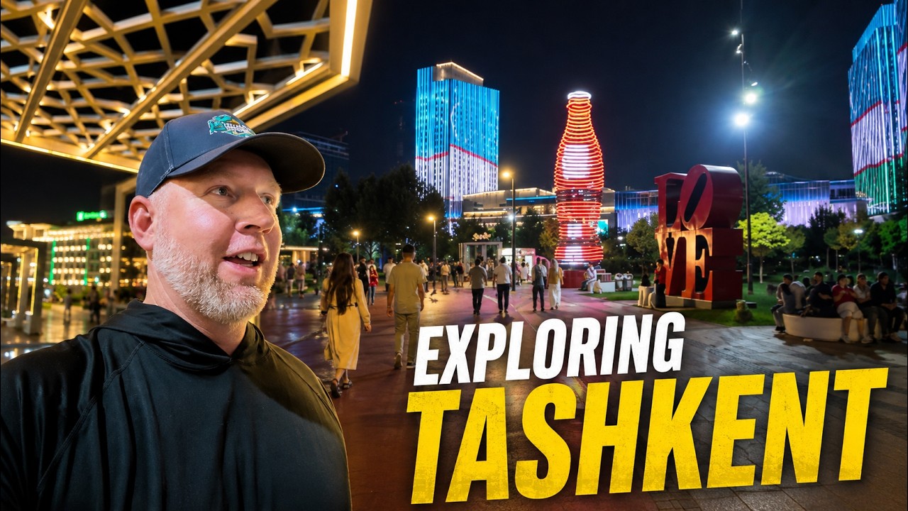 Video thumbnail for Tashkent City Park at Night Uzbekistan's Stunning Musical Fountain & Skyline (4K)