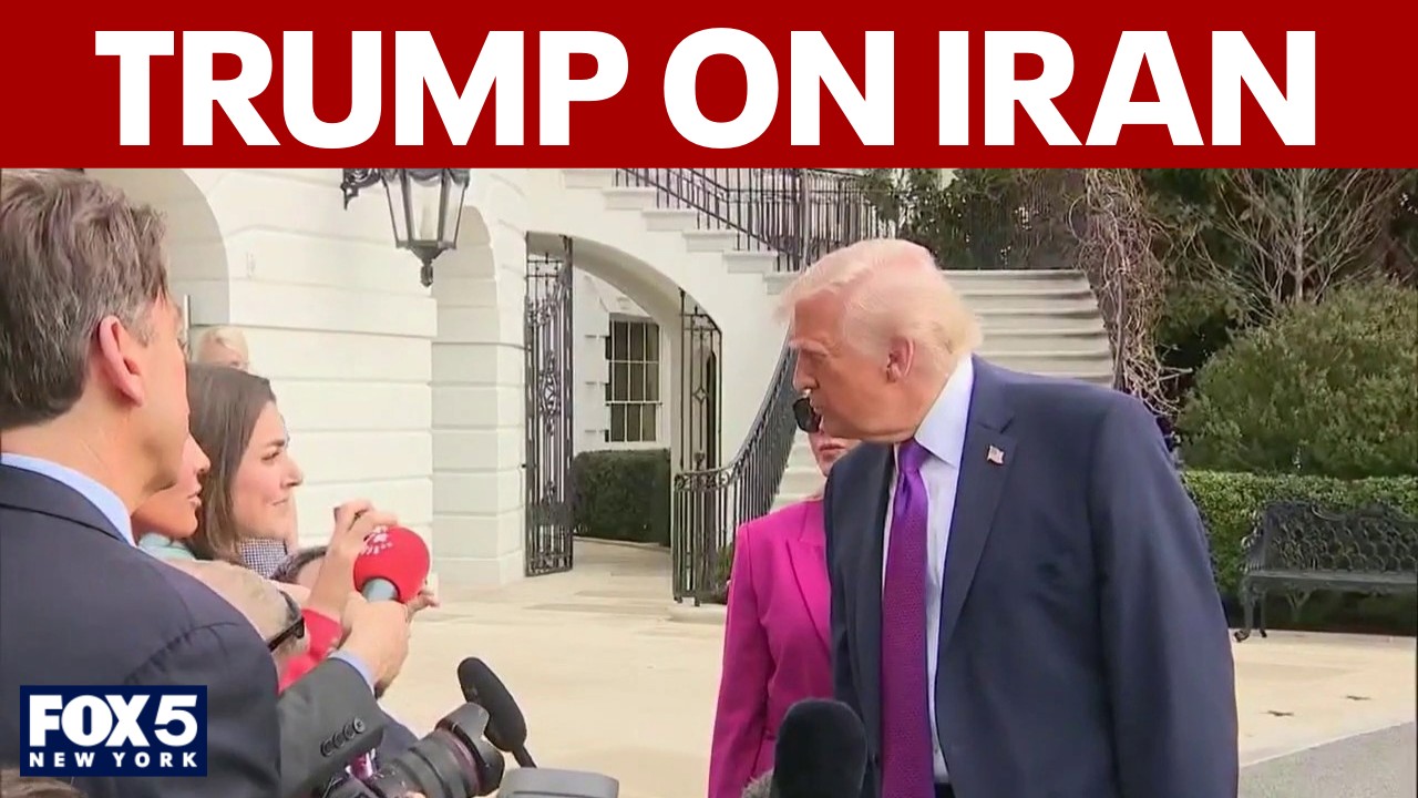 Video thumbnail for 'We have to win this thing,' Trump says on war in Iran