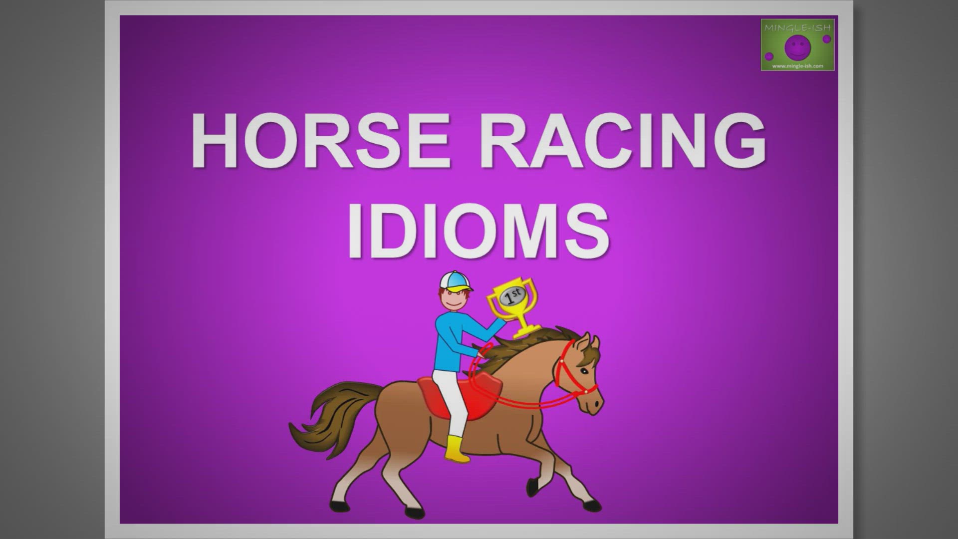 'Video thumbnail for Horse racing idioms and expressions #1'