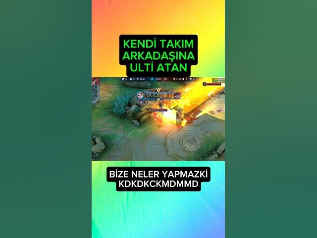 Video thumbnail for Kendi takım arkadaşına ulti atan layla bize neler yapmazki #mobilelegends #mlbb #layla
