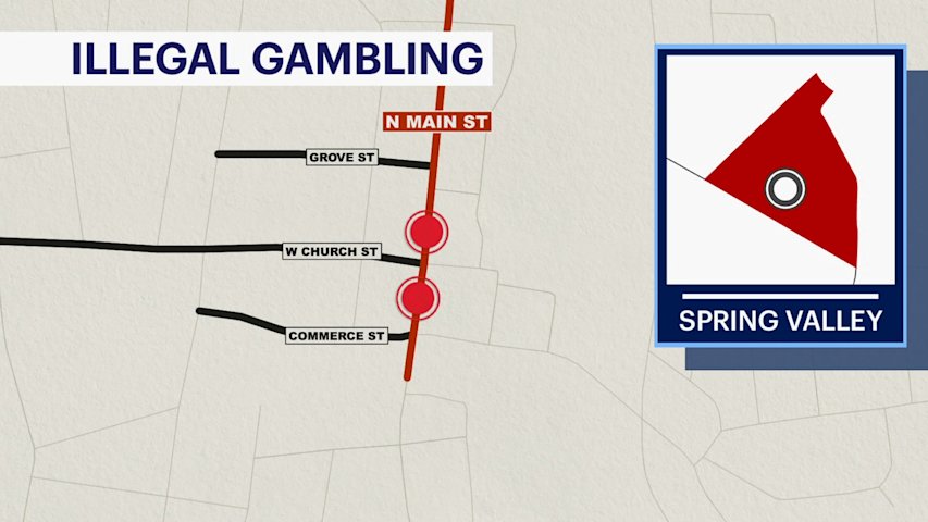 Video thumbnail for Police: 2 men face charges related to illegal gambling operations in Spring Valley